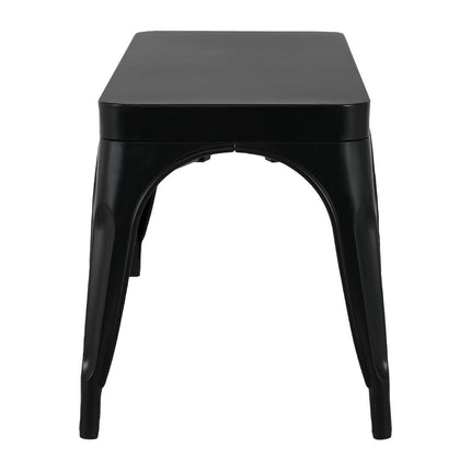 Bolero Bistro Metal Bench Black 1000mm 6