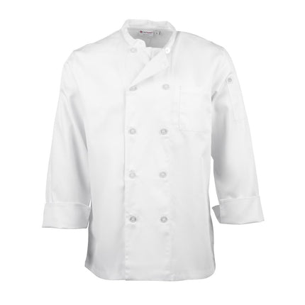 Unisex Durable Breathable Chef Jacket White L | Chef Works Le Mans 10