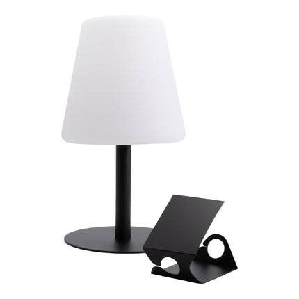 Black Wireless Table Lamp Michelle with 3 Attachable Chalkboard Labels | Securit 3