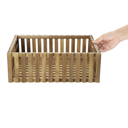 Medium Acacia Wood Storage Box 356x255x120mm | Olympia 4