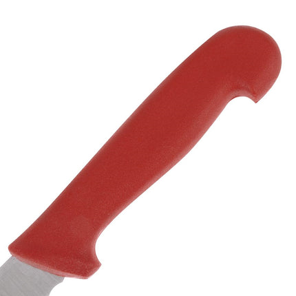 Serrated Meat Knife 25.5cm | Hygiplas | Red Handle 5