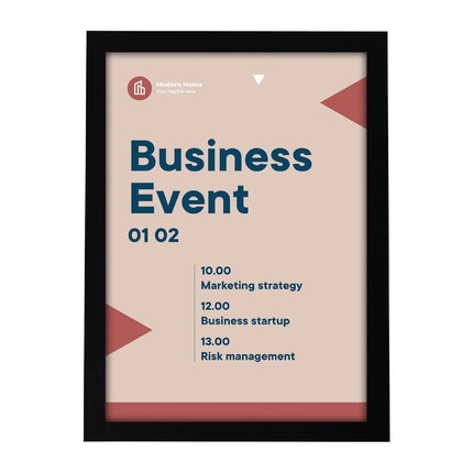 Self-Adhesive Info Frame Set 2 Pieces A4 Black | Europel 2