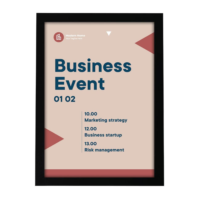 Self-Adhesive Info Frame Set 2 Pieces A4 Black | Europel 2