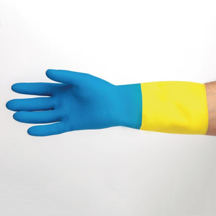 Waterproof Heavy-Duty Work Gloves Blue and Yellow | MAPA Alto 405 | XL 6