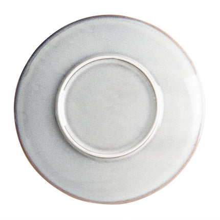 Grey Coupe Plates with Relief Edge 220mm | Olympia Drift | Porcelain 3