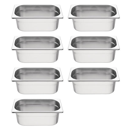 Vogue GN 1/4 Food Pan Set (7 Pieces)