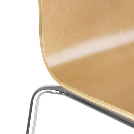 Dining Chair with Square Back Beech | Bolero 3