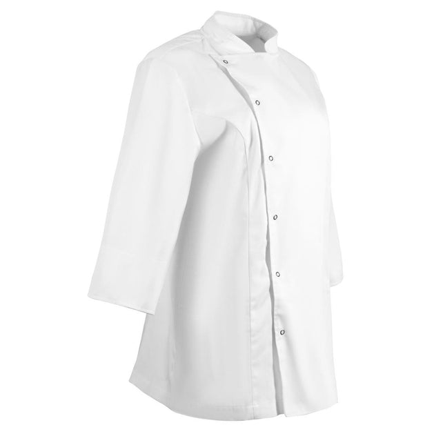 Tailored Women's Chef Jacket with Three-Quarter Sleeves and Ventilation | Whites | L 2