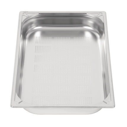 Perforated Stainless Steel GN 1/1 Pan | Vogue | 65 mm Depth 2