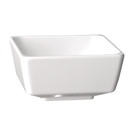 Square Melamine Bowl White 12.5x12.5cm | APS Float