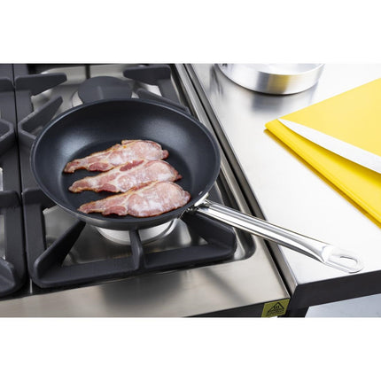 Stainless Steel Frying Pan with Platinum Plus Teflon Non-Stick Coating | Vogue | 24cm | Induction Compatible 8