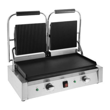 Bistro Double Contact Grill Ribbed and Flat Plates | Buffalo 4