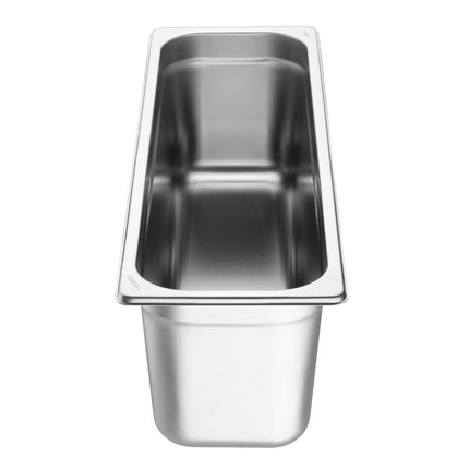 Stainless Steel Gastronorm Pan 2/4 Size 150mm | Vogue 3