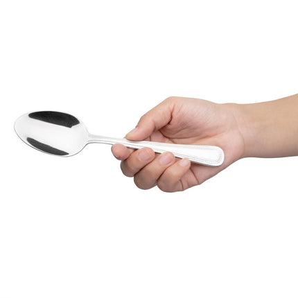 Dessert Spoon with Bead Edge | Olympia Bead | 12 Pieces | High Gloss 18/0 Stainless Steel 3