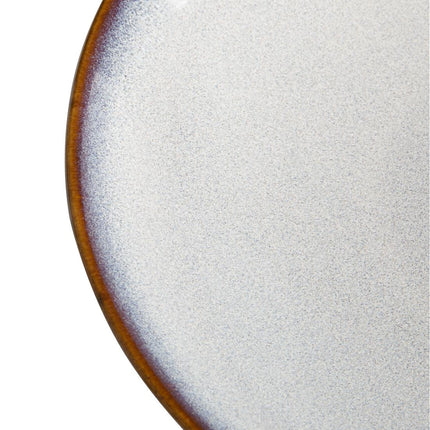 Grey Plain Low Coupe Bowls 260mm | Olympia Drift | Porcelain 4