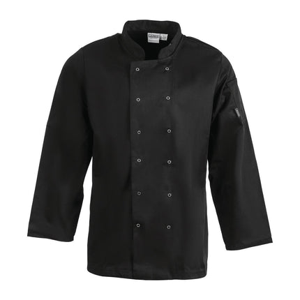 Unisex Long Sleeve Black Chef Jacket | Whites Vegas | L