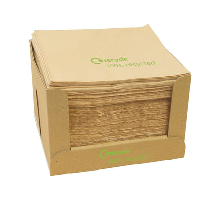 Recycled Kraft Paper Napkins 2-Ply | Pack of 2000 2