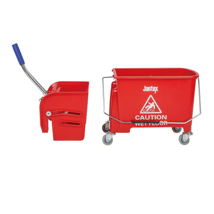 Kentucky Mop Bucket with Wringer 20L | Jantex | Red 3