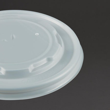 Compostable Flat Lids for 34cl and 45.4cl Containers | Vegware 3