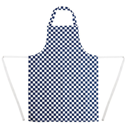 Polyester-Cotton Bib Apron Blue-White Checkered | Whites 4