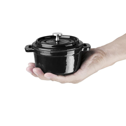Cast Iron Mini Round Casserole 7.5cm Height x 10cm Diameter | Vogue 2