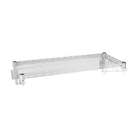 Chrome Steel Wire Wall Shelf Grid 91cm | Vogue