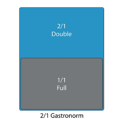 Stainless Steel GN 2/1 Pan 200mm Depth | Vogue 7