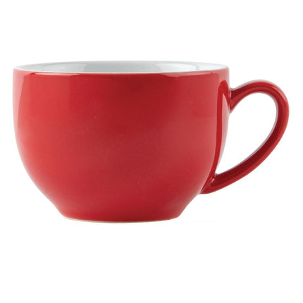 Olympia Café Cappuccino Cups Red Porcelain 340ml 3