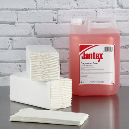 Jantex 2-Ply White C-Fold Hand Towels 160 Sheets 5