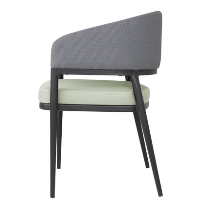 Padded Indoor Dining Chairs | Bolero Meridian Pistachio Grey 4