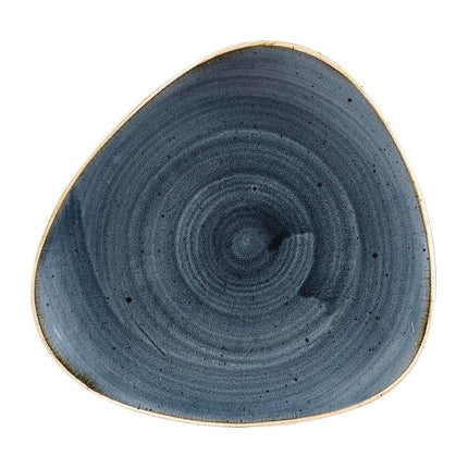 Triangle Plate Blueberry | Churchill Stonecast Lotus | 19.2cm