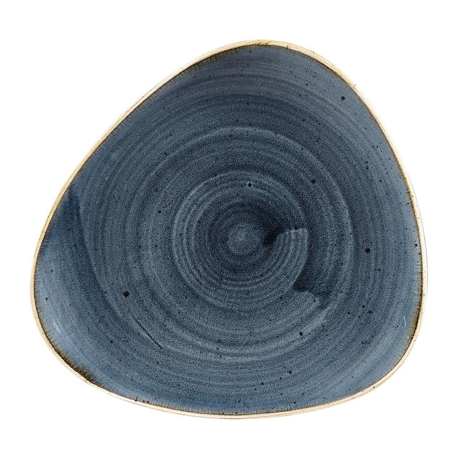 Triangle Plate Blueberry | Churchill Stonecast Lotus | 19.2cm