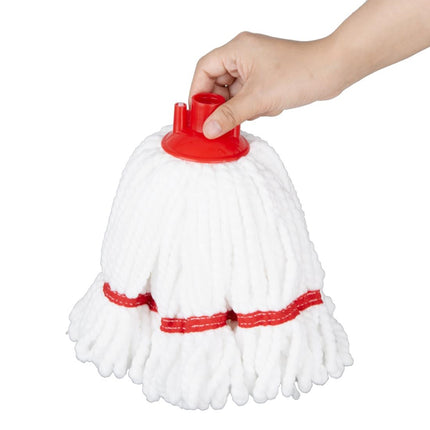 Microfiber Mop Head Red Stripe 150g | Jantex 3