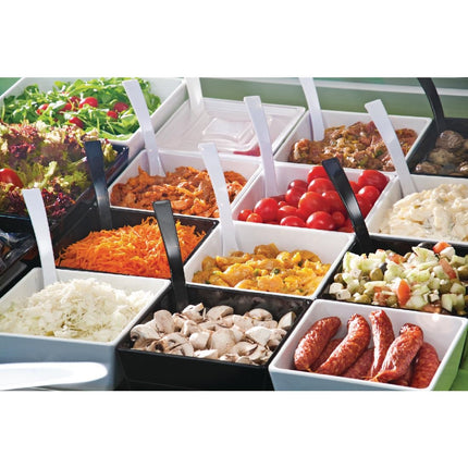 Square Melamine Bowl Black 25x25cm | APS Float 3