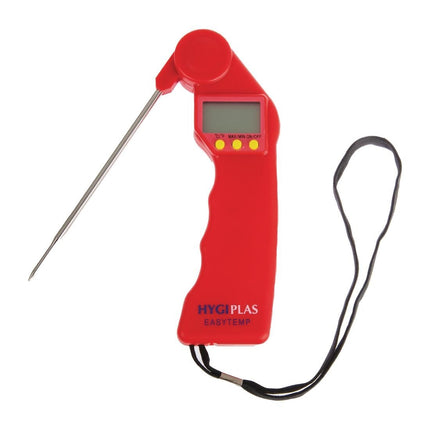 Easytemp Digital Pocket Thermometer Red | Hygiplas