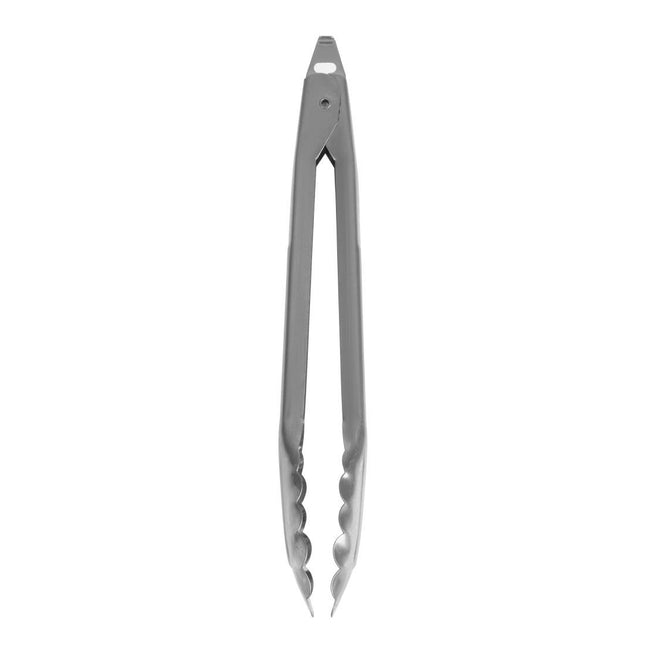 Stainless Steel Serving Tongs 25.5cm with Rounded Edges | Vogue 2