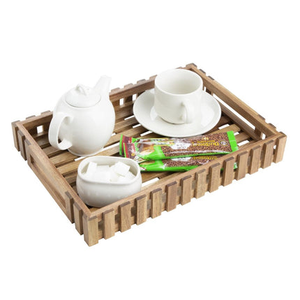 Small Acacia Wood Storage Box 356x255x50mm | Olympia 6