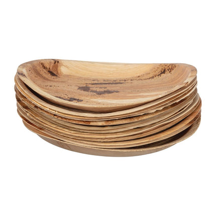 Compostable Round Palm Leaf Plates 250mm | Fiesta | 100 Pieces 4