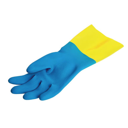 Waterproof Heavy-Duty Work Gloves Blue and Yellow | MAPA Alto 405 | L 4