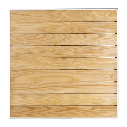 Square Terrace Table with Ash Wood Top 60cm | Bolero 2