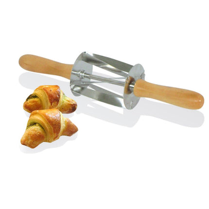Mini Stainless Steel Croissant Cutter with Wooden Handle 345mm | Gobel 2