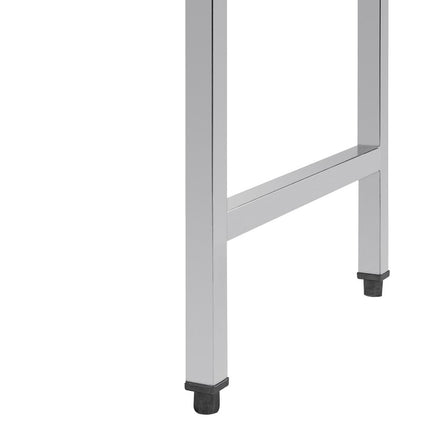 Left-Hand Stainless Steel Through Table 60cm | Vogue 4