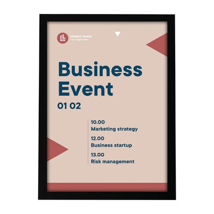 Self-Adhesive Info Frame Set 2 Pieces A3 Black | Europel 2