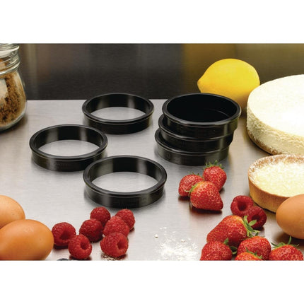 Exoglass Tart Rings 8 cm Diameter | Matfer Bourgeat 4
