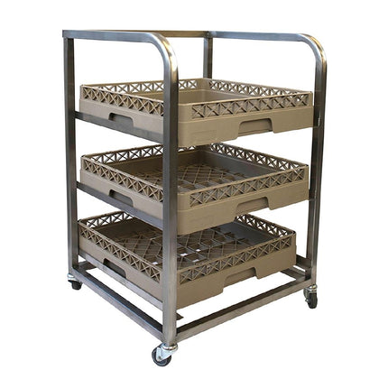 Craven Stainless Steel Dishwasher Rack Trolley with Drip Tray