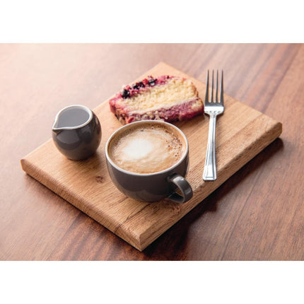 Olympia Café Cappuccino Cups Dark Grey Porcelain 340ml 4
