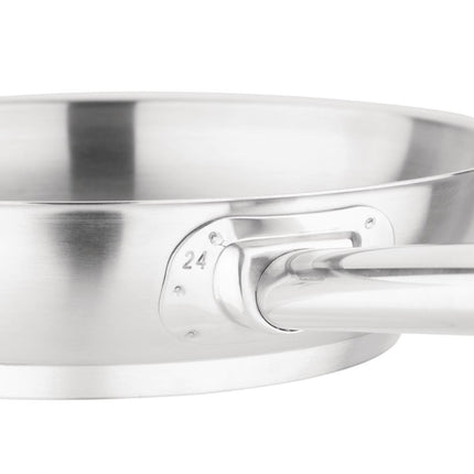 Stainless Steel Induction Frying Pan 24cm | Vogue 3