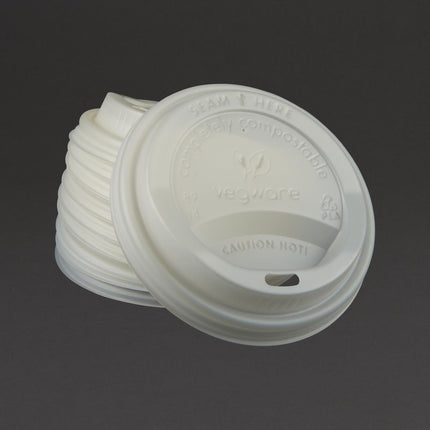 Compostable Lids for 340ml and 450ml Coffee Cups | Vegware 4