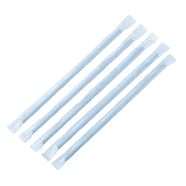Compostable Paper Bend Straws 210mm Black | Fiesta Compostable