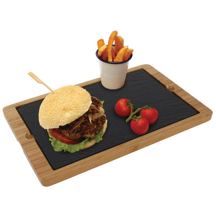 Slate Serving Boards 28 x 18cm | Olympia | Set of 2 4
